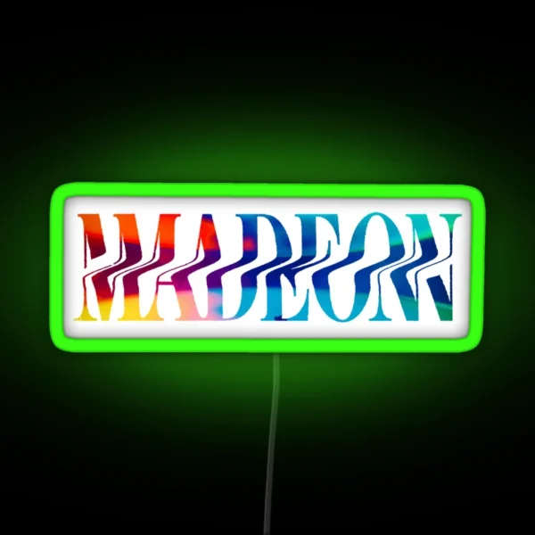Madeon Logo Rainbow RGB Neon Sign