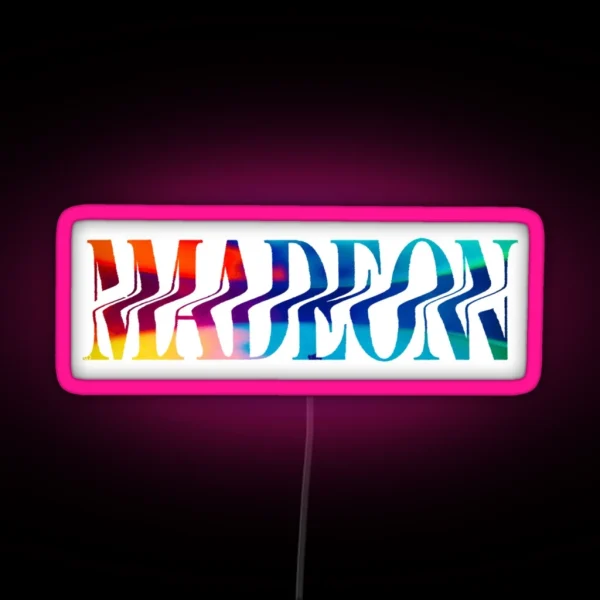Madeon Logo Rainbow RGB Neon Sign