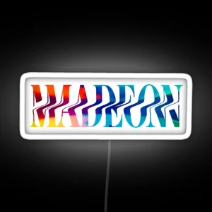 Madeon Logo Rainbow RGB Neon Sign