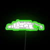 Neon Home Decor Accents with Geometric Madison Outline Wall Sign