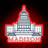 Welcome to Madison, Wisconsin Cityscape RGB Neon Sign Indoor Decoration