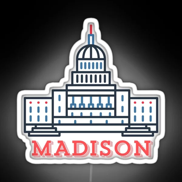 Madison Wisconsin RGB Neon Sign