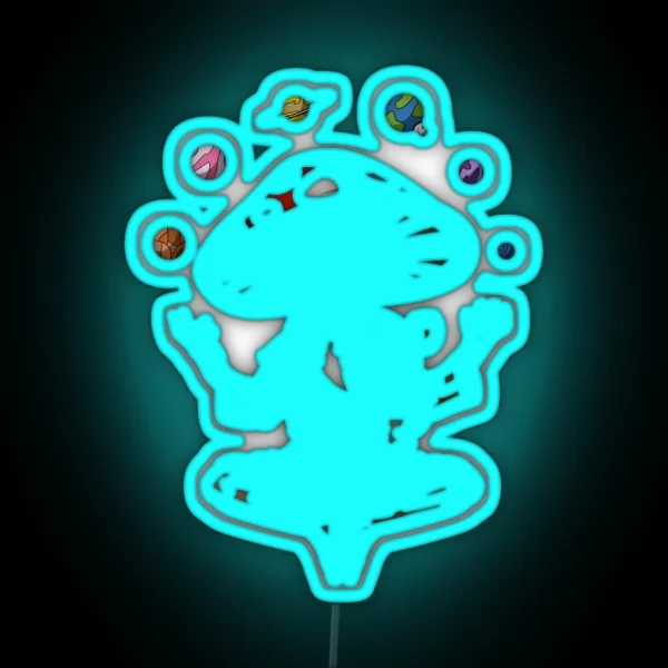 Magic Mushroom Buddha RGB Neon Sign