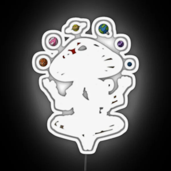 Magic Mushroom Buddha RGB Neon Sign