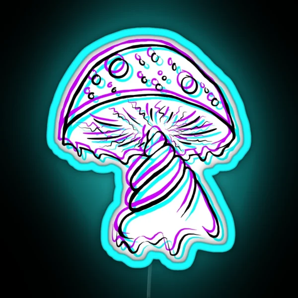 Magic Mushroom RGB Neon Sign