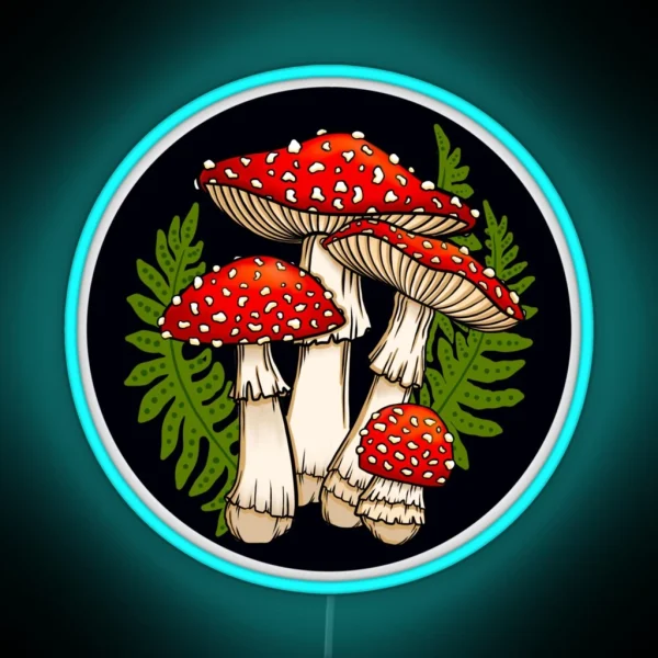 Magic Mushrooms RGB Neon Sign