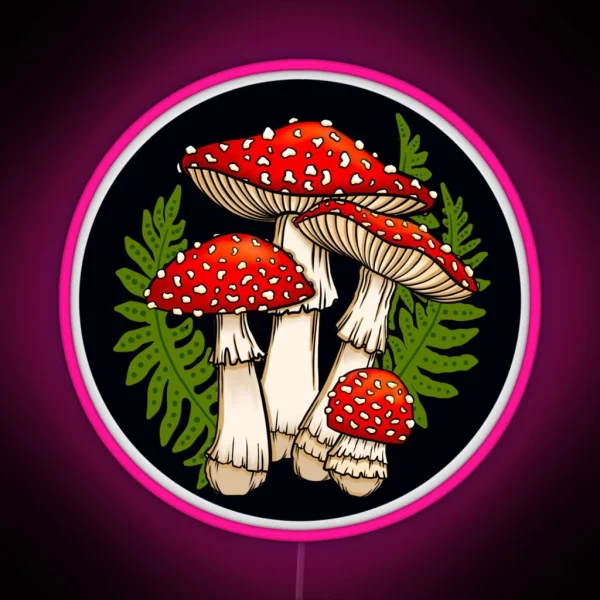 Magic Mushrooms RGB Neon Sign