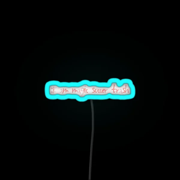Magic Soccer Trash RGB Neon Sign