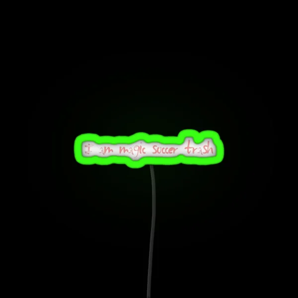 Magic Soccer Trash RGB Neon Sign