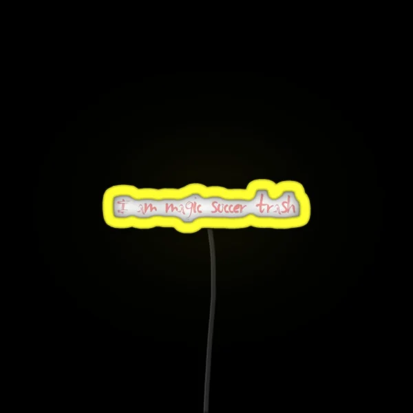 Magic Soccer Trash RGB Neon Sign