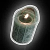 Glowing Magical Neon Sign with Color-Changing RGB Flickering Candle Effect