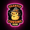 Whimsical Magical Neon Animated Kawaii Duck RGB Color Changing Sign