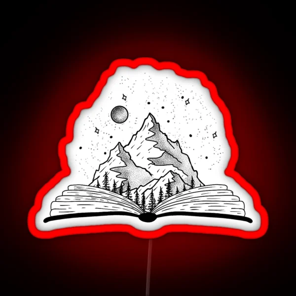 Magical Landscape Book RGB Neon Sign