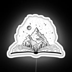 Magical Landscape Book RGB Neon Sign