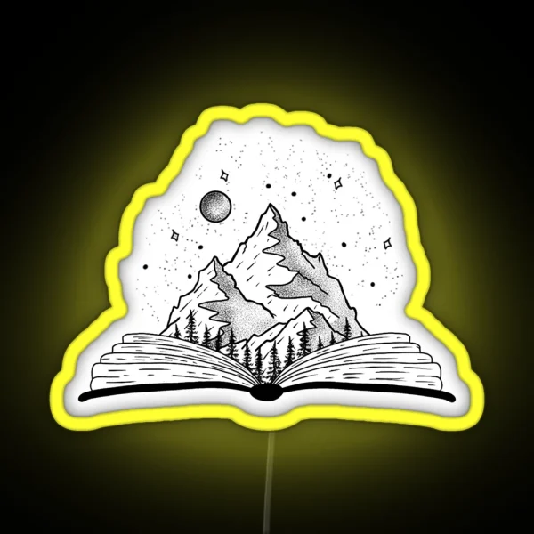Magical Landscape Book RGB Neon Sign