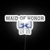 RGB LED Neon Sign Honoring Maid of Honor and Bestie.