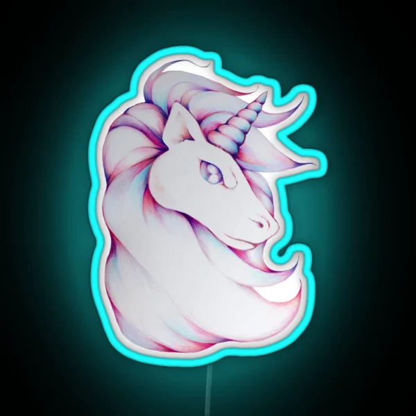 Majestic Badass Unicorn RGB Neon Sign
