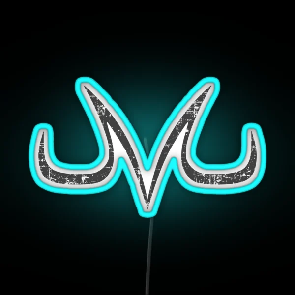 Majin Demon Mark Vintage Effect RGB Neon Sign