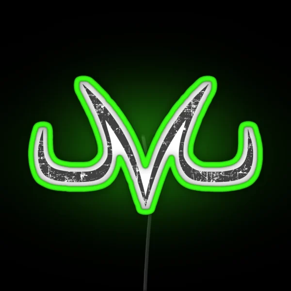 Majin Demon Mark Vintage Effect RGB Neon Sign