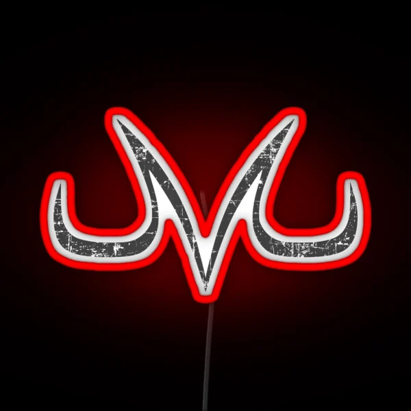 Majin Demon Mark Vintage Effect RGB Neon Sign