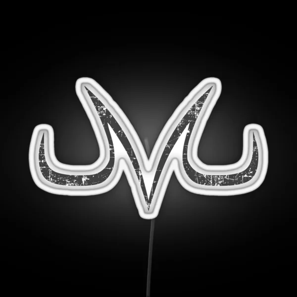 Majin Demon Mark Vintage Effect RGB Neon Sign