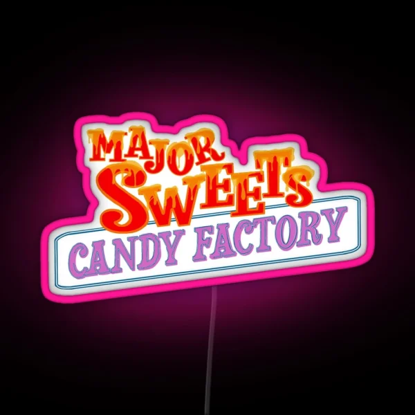 Major Sweets Candy Factory RGB Neon Sign