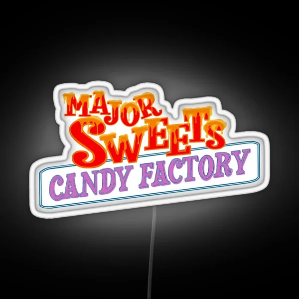 Major Sweets Candy Factory RGB Neon Sign