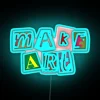 Neon Art Piece RGB LED Wall Decoration Colorful Home Accent Light