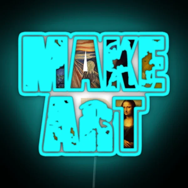 MAKE ART RGB Neon Sign