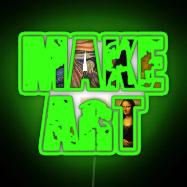 MAKE ART RGB Neon Sign