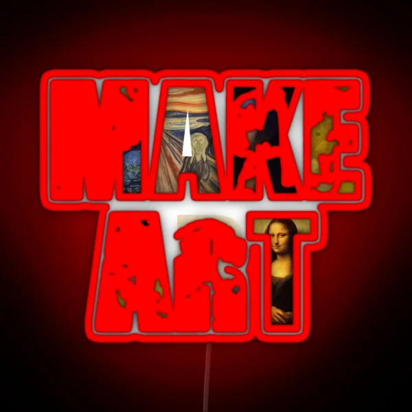 MAKE ART RGB Neon Sign