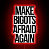 Ambitious provocation against hate and intolerance in bold color