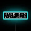 Neon "Make Emo Great Again" RGB color change wall decor lighting.