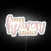 Add a touch of spiritual style with this colorful sign