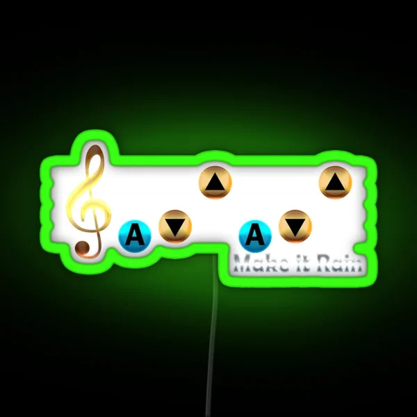 Make It Rain RGB Neon Sign