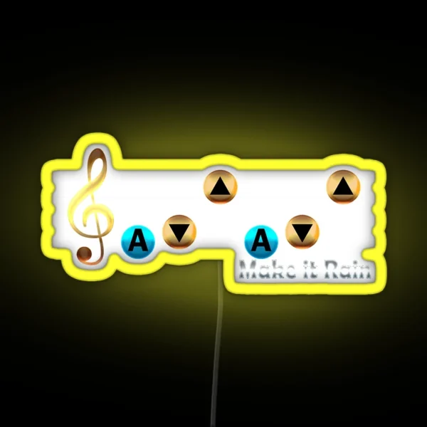Make It Rain RGB Neon Sign