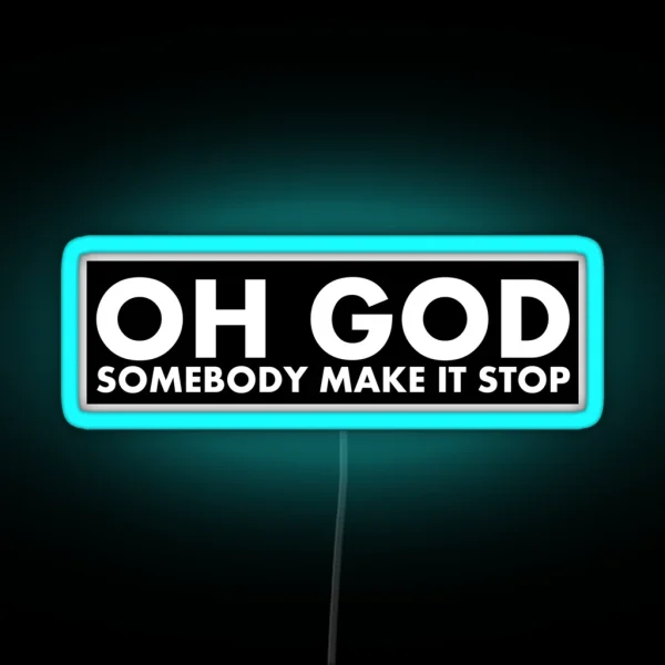 Make It Stop RGB Neon Sign