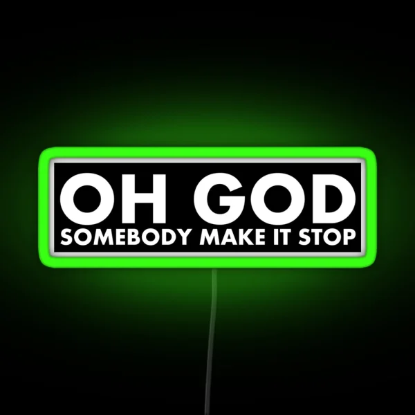 Make It Stop RGB Neon Sign