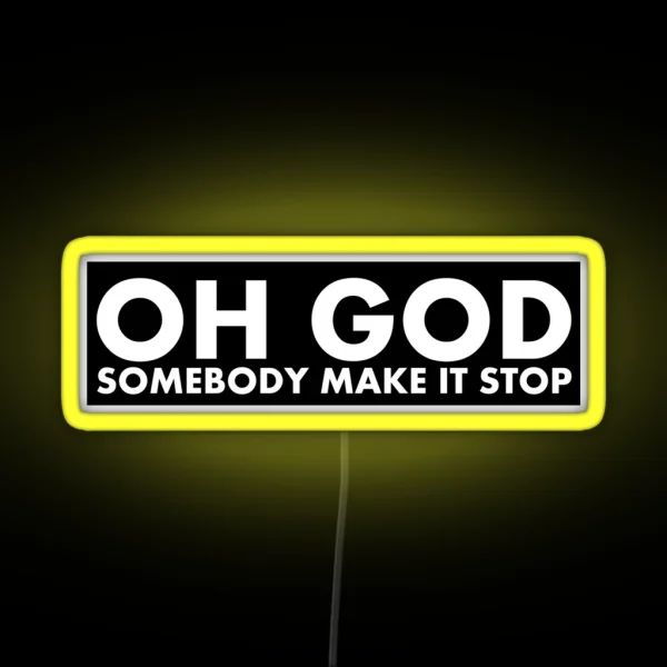 Make It Stop RGB Neon Sign