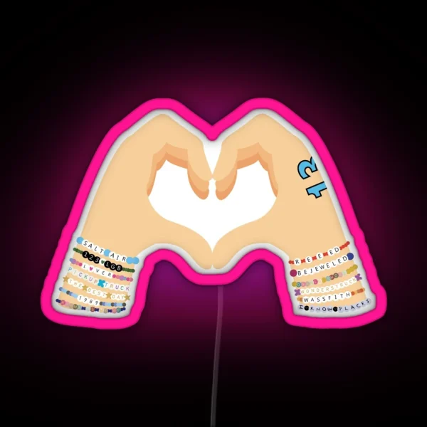 Make The Friendship Bracelets Version 1 RGB Neon Sign