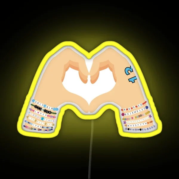Make The Friendship Bracelets Version 1 RGB Neon Sign