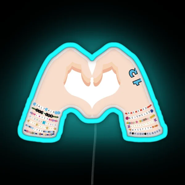 Make The Friendship Bracelets Version 2 RGB Neon Sign
