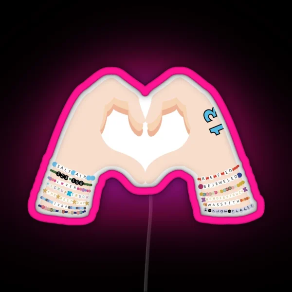Make The Friendship Bracelets Version 2 RGB Neon Sign
