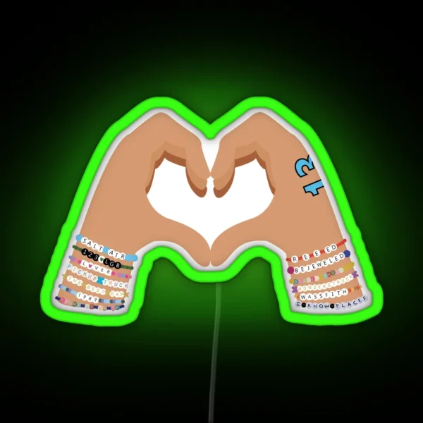 Make The Friendship Bracelets Version 4 RGB Neon Sign