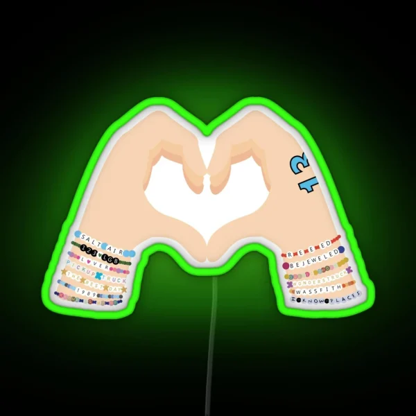 Make The Friendship Bracelets Version 7 RGB Neon Sign