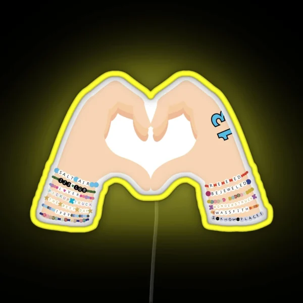 Make The Friendship Bracelets Version 7 RGB Neon Sign
