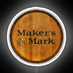 Maker S Mark Bourbon Barrel RGB Neon Sign