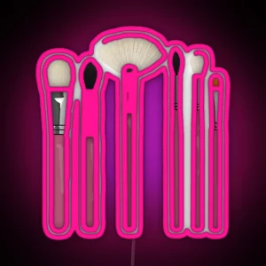 Makeup Brushes RGB Neon Sign