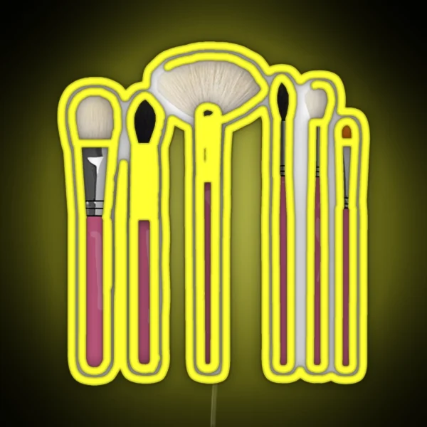 Makeup Brushes RGB Neon Sign