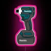 Cool Makita Impact Driver with Vibrant RGB LED Sign Illumination